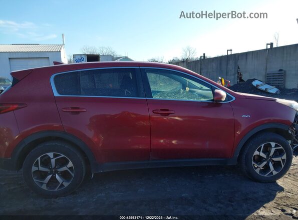 KNDPMCAC8N7010156 2022 KIA SPORTAGE Red უკანა სალონის ხედი