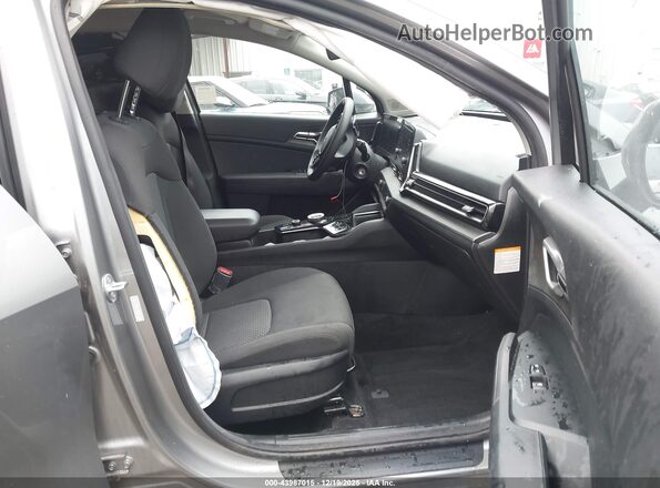 KNDPUCAG3P7062879 2023 KIA SPORTAGE HYBRID Gray Widok wnętrza z przodu
