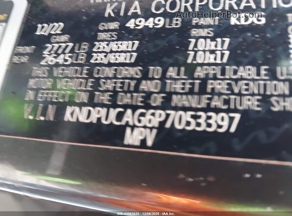 KNDPUCAG6P7053397 2023 KIA SPORTAGE HYBRID Gray Engine compartment view