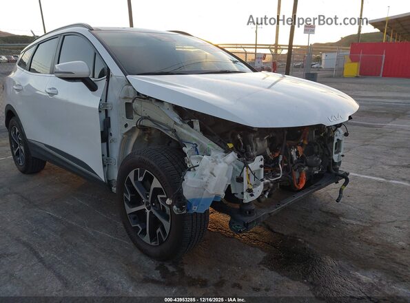 KNDPVCAG6P7025869 2023 KIA SPORTAGE HYBRID White Դիմացի տեսք