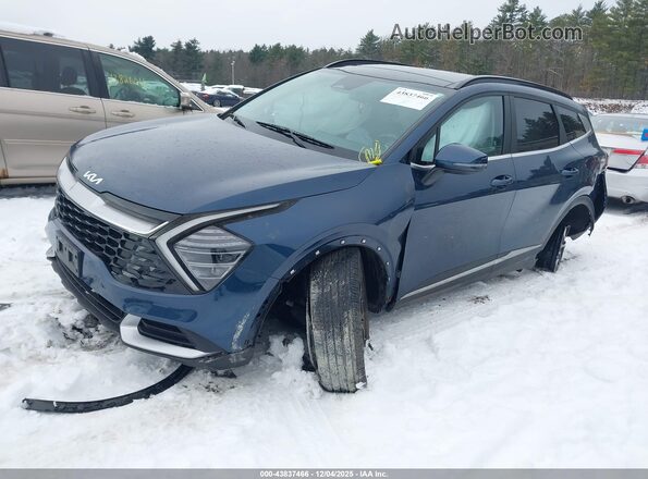KNDPVCDG9R7156387 2024 KIA SPORTAGE HYBRID Синий Передняя левая четверть