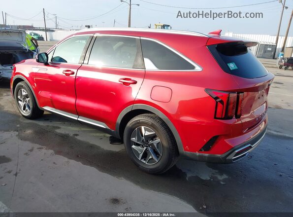 KNDRH4LG0M5050924 2021 KIA SORENTO HYBRID Red Rear left