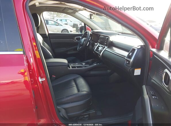 KNDRH4LG0M5050924 2021 KIA SORENTO HYBRID Red Front interior view