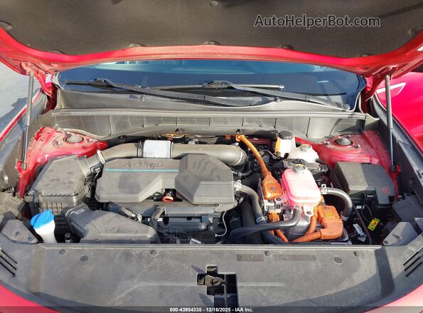 KNDRH4LG0M5050924 2021 KIA SORENTO HYBRID Red Rear view