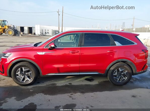 KNDRH4LG0M5050924 2021 KIA SORENTO HYBRID Red 360 interior view