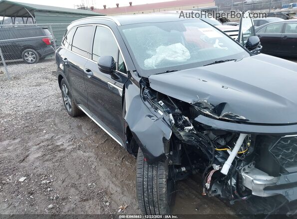 KNDRKDLG8P5220193 2023 KIA SORENTO HYBRID Black Front view