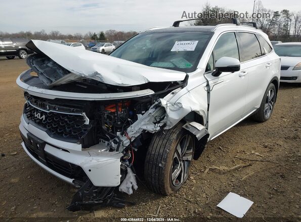 KNDRMDLHXP5195025 2023 KIA SORENTO PLUG-IN HYBRID White წინა მარცხენა ხედი სამი მეოთხედიდან