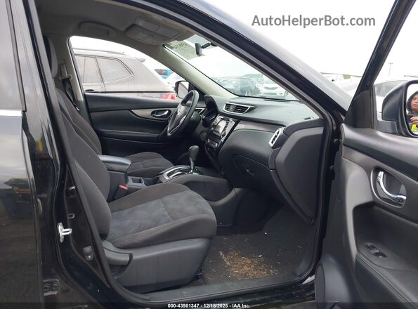 KNMAT2MT5GP698229 2016 NISSAN ROGUE Black წინა სალონის ხედი