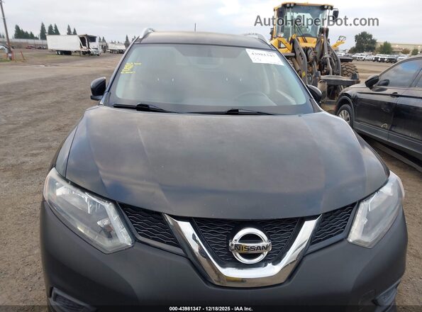 KNMAT2MT5GP698229 2016 NISSAN ROGUE Black წინა ხედი