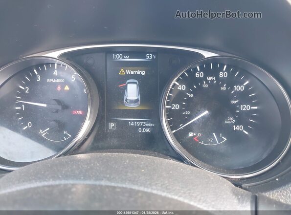 KNMAT2MT5GP698229 2016 NISSAN ROGUE Black უკანა სავარძლების ხედი