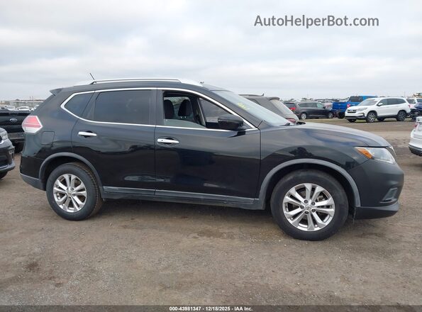 KNMAT2MT5GP698229 2016 NISSAN ROGUE Black უკანა სალონის ხედი