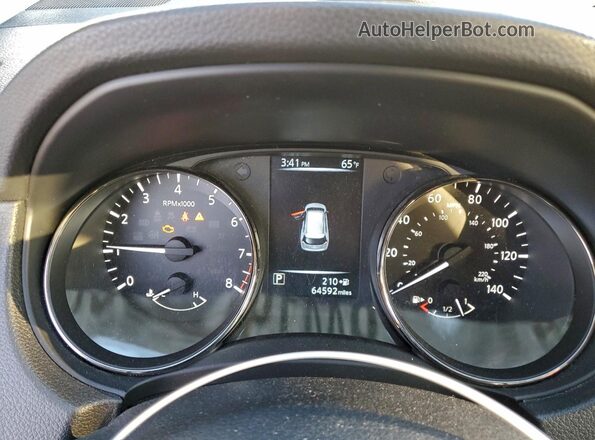 KNMAT2MV0HP589048 2017 NISSAN ROGUE Серебряный Вид щитка приборов