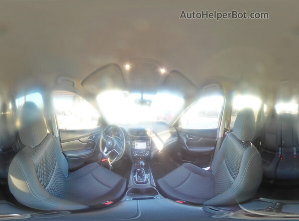 KNMAT2MV0HP589048 2017 NISSAN ROGUE Серебряный Панорамный вид салона 360°
