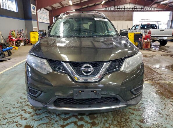 KNMAT2MV6GP660784 2016 NISSAN ROGUE Black Вид спереду