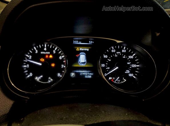 KNMAT2MV6GP660784 2016 NISSAN ROGUE Black Вид щитка приладів