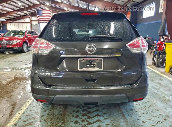 KNMAT2MV6GP660784 2016 NISSAN ROGUE Black Вид ззаду