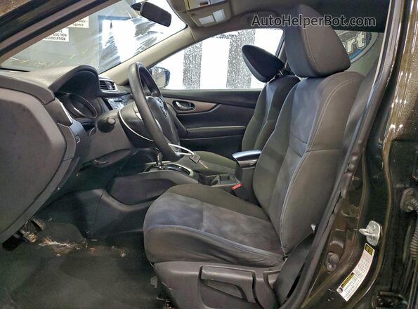 KNMAT2MV6GP660784 2016 NISSAN ROGUE Black Вид салону спереду