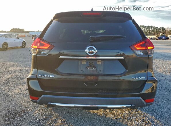 KNMAT2MV6JP528227 2018 NISSAN ROGUE Black Вид ззаду
