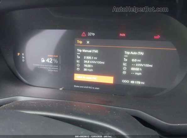 LPSED3KA2ML018305 2021 POLESTAR 2 Gray Widok tylnych siedzeń