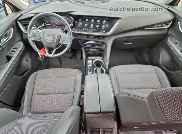 LRBAZLR47ND123648 2022 BUICK ENVISION Blue Widok deski rozdzielczej