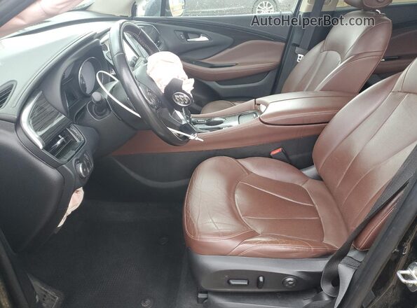 LRBFX1SA1JD006366 2018 BUICK ENVISION Black Widok wnętrza z przodu