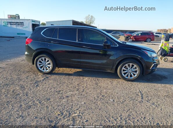 LRBFX1SA2JD010491 2018 BUICK ENVISION Black Вид задньої частини салону