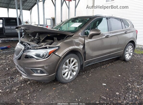 LRBFXESXXGD176164 2016 BUICK ENVISION Brown წინა მარცხენა ხედი სამი მეოთხედიდან