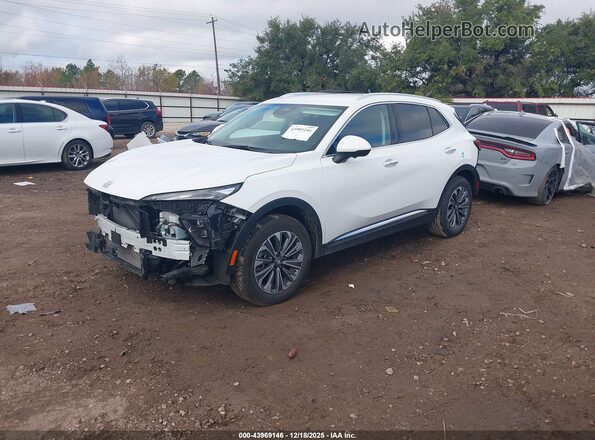 LRBFZME43RD075959 2024 BUICK ENVISION White წინა მარცხენა ხედი სამი მეოთხედიდან