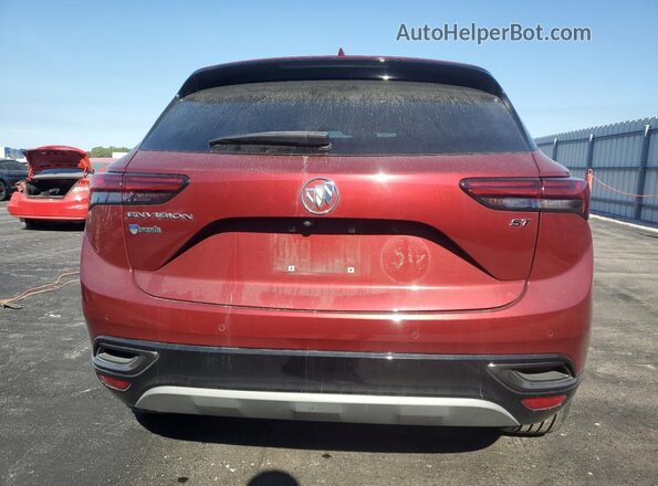 LRBFZNR40MD071974 2021 BUICK ENVISION Red Vista trasera