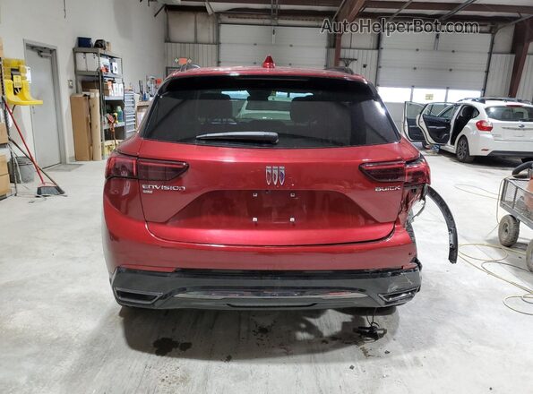 LRBFZPE46RD012937 2024 BUICK ENVISION Burgundy Rear view