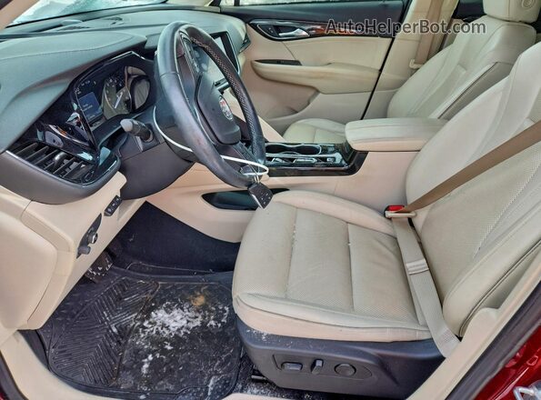 LRBFZPR40MD148841 2021 BUICK ENVISION Красный Вид салона спереди