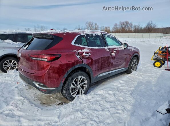 LRBFZPR40MD148841 2021 BUICK ENVISION Красный Задняя правая четверть