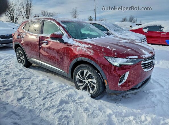 LRBFZPR40MD148841 2021 BUICK ENVISION Красный Передняя правая четверть