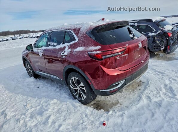 LRBFZPR40MD148841 2021 BUICK ENVISION Красный Задняя левая четверть