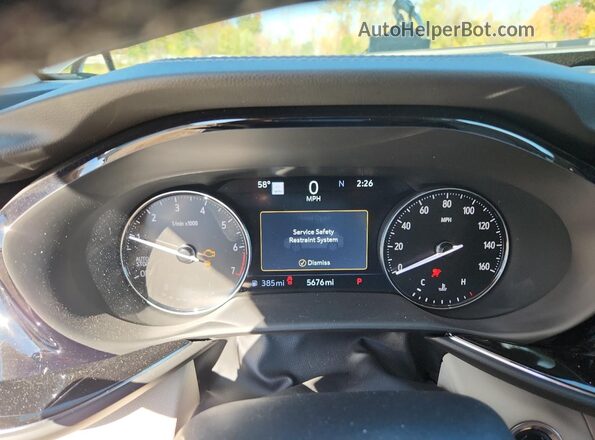 LRBFZRR43PD029083 2023 BUICK ENVISION Gray Widok zestawu wskaźników