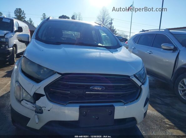 MAJ6P1CL8JC187298 2018 FORD ECOSPORT White Instrument cluster view