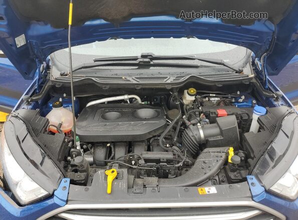 MAJ6S3GL1NC460771 2022 FORD ECOSPORT Blue Вид підкапотного простору