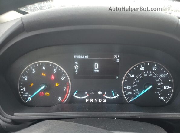 MAJ6S3GL2NC463016 2022 FORD ECOSPORT Black Вид щитка приладів