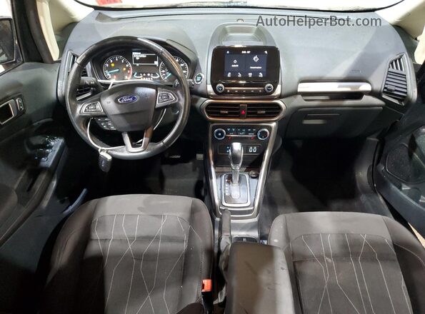 MAJ6S3GL3KC283989 2019 FORD ECOSPORT Black Widok deski rozdzielczej