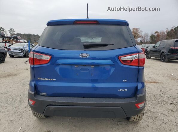 MAJ6S3GL3NC457953 2022 FORD ECOSPORT Blue უკანა ხედი