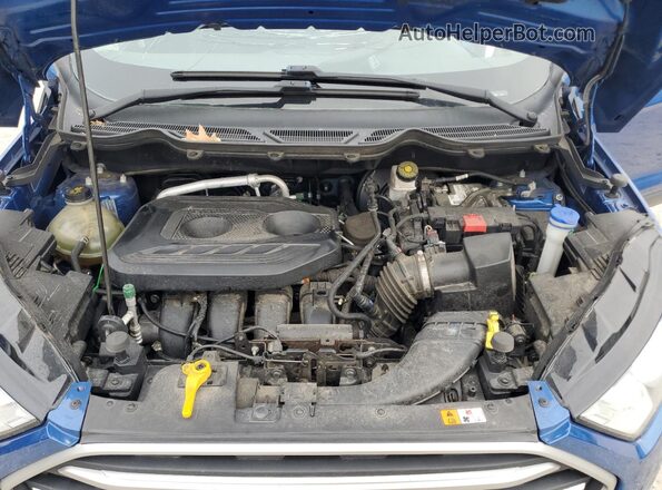 MAJ6S3GL3NC457953 2022 FORD ECOSPORT Blue ძრავის განყოფილების ხედი