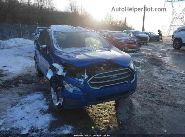 MAJ6S3GL5NC457520 2022 FORD ECOSPORT Blue Front view