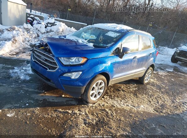 MAJ6S3GL5NC457520 2022 FORD ECOSPORT Blue Front left