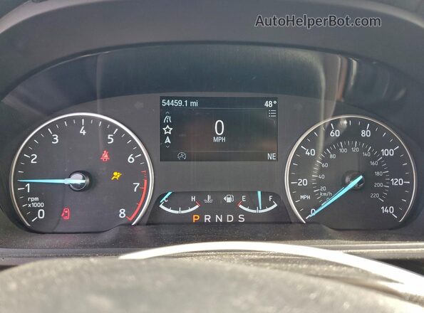 MAJ6S3KL3MC403607 2021 FORD ECOSPORT Silver Instrument cluster view