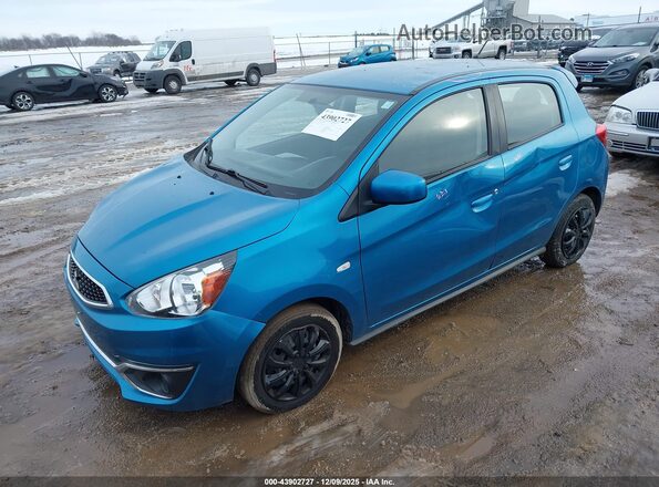 ML32A3HJ4LH003397 2020 MITSUBISHI MIRAGE Blue Առջևի ձախ երեք քառորդ տեսարան