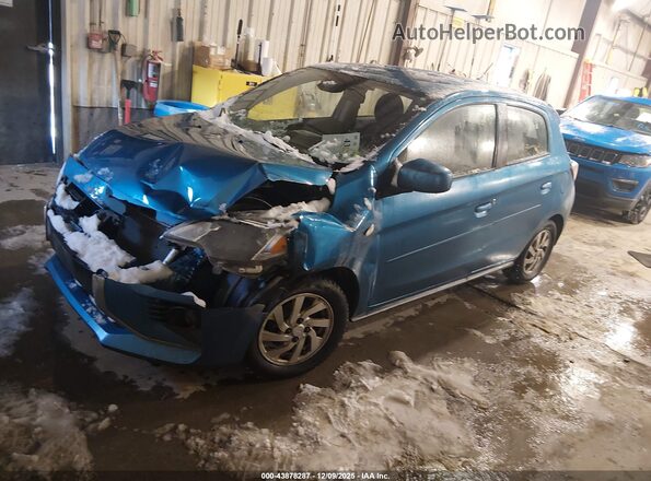 ML32AUHJ5NH007323 2022 MITSUBISHI MIRAGE Blue Передня ліва чверть