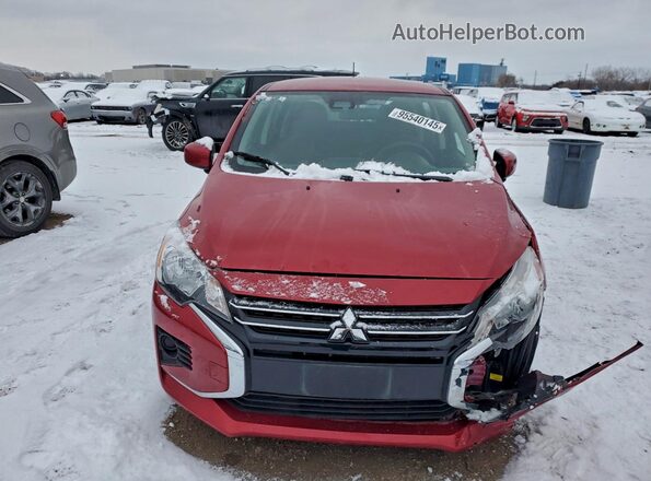 ML32AUHJ7MH001263 2021 MITSUBISHI MIRAGE Burgundy Widok z przodu
