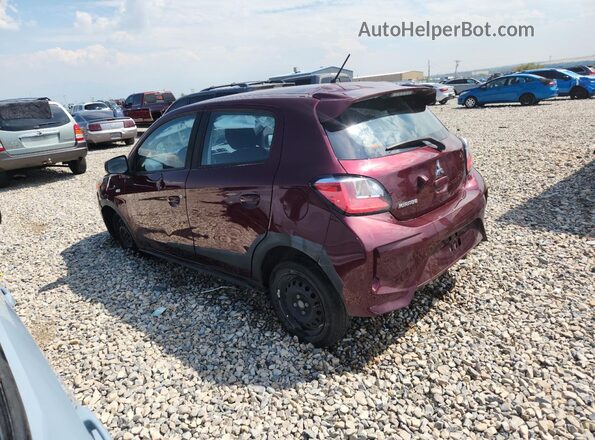ML32AUHJXNH001887 2022 MITSUBISHI MIRAGE Maroon Trasero izquierdo