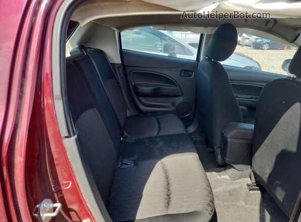 ML32AUHJXNH001887 2022 MITSUBISHI MIRAGE Maroon Vista de los asientos traseros