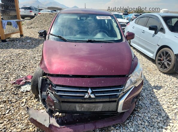 ML32AUHJXNH001887 2022 MITSUBISHI MIRAGE Maroon Vista frontal